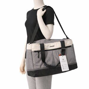 NWT LOVEVOOK Weekender Travel Tote Bag - Gray Colorblock
